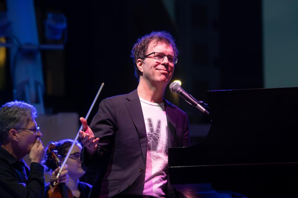 Ben Folds with the Tallahassee Symphony Orchestra at Word of South on Friday, April 21, 2023.