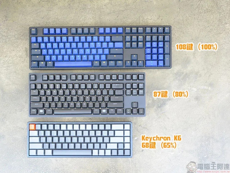 Keychron K6 超精簡 68 鍵機械式鍵盤 RGB 熱插拔軸開箱動手玩