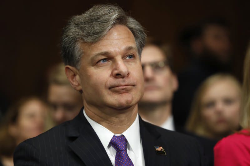 美國總統川普提名的聯邦調查局（FBI）新局長瑞伊（Christopher Wray）12日出席聯邦參議院司法委員會的任命聽證會。（AP）