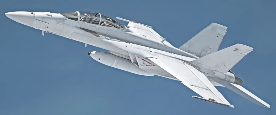 F/A-18F equipped with an IRST. <em>Lockheed Martin</em>