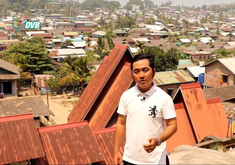 Kaung Myat Hlaing, a DVB journalist, poses in unknown location