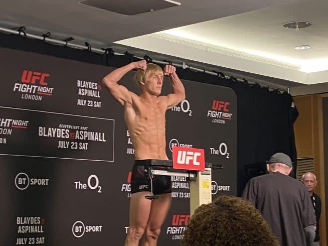 Paddy Pimblett makes weight ahead of July’s UFC London event (The Independent)