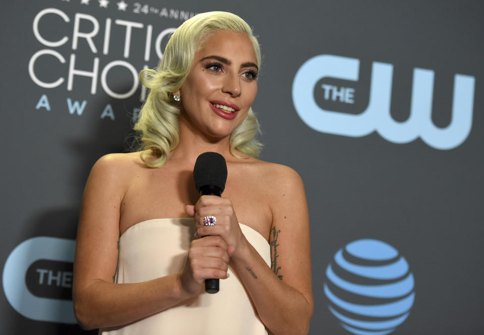 Lady Gaga, shown here at the Critics' Choice Awards on Jan. 13 in Santa Monica, California, recently said,&nbsp;&ldquo;I am a Christian woman, and what I do know about Christianity is that we bear no prejudice and everybody is welcome." (Photo: Jordan Strauss/Invision/AP)