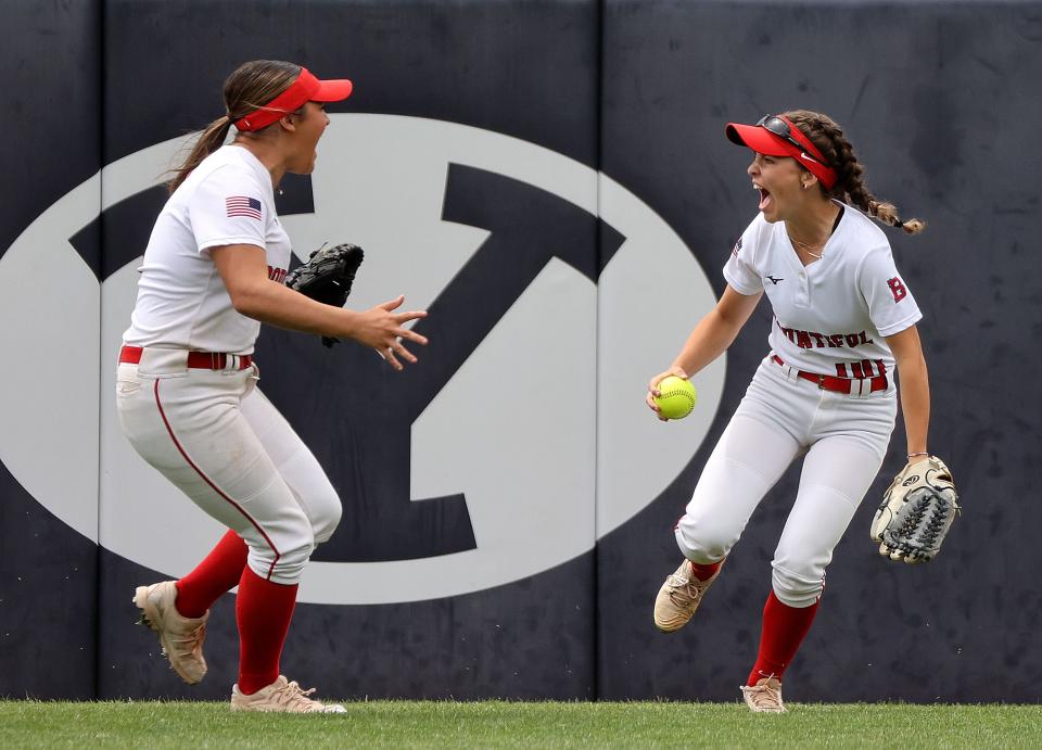 Spanish Fork plays Bountiful in the 5A softball championship game at the Miller Park Complex in Provo on Friday, May 26, 2023. Spanish Fork won 8-4. | Kristin Murphy, Deseret News