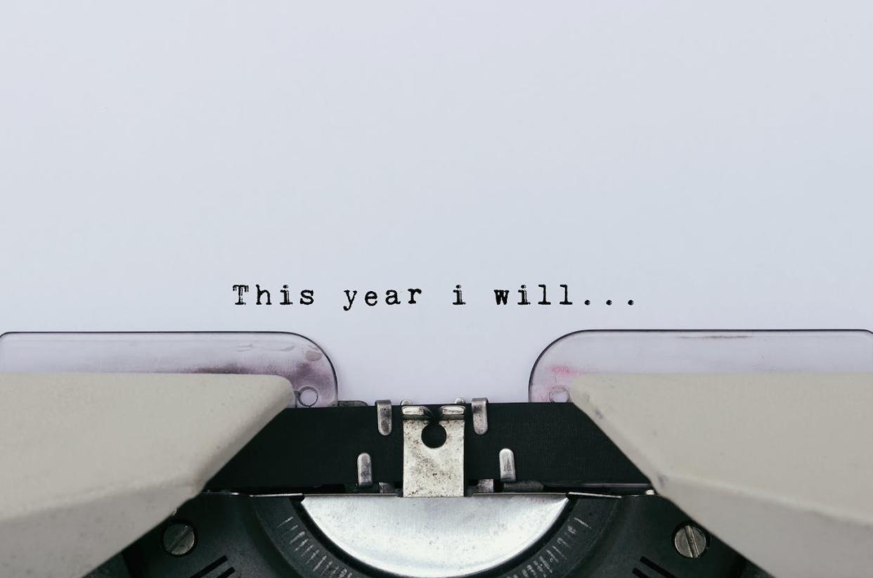 More often than not, the best-laid plans for the new year go awry. <a href="https://www.gettyimages.com/detail/photo/this-year-i-will-text-on-a-vintage-typewriter-royalty-free-image/958919128?adppopup=true" rel="nofollow noopener" target="_blank" data-ylk="slk:Nora Carol Photography/Getty Images;elm:context_link;itc:0;sec:content-canvas" class="link ">Nora Carol Photography/Getty Images</a>