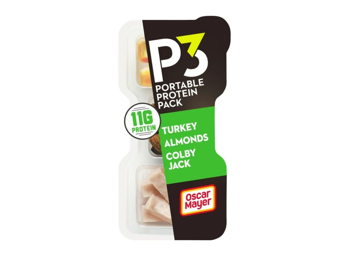 P3 protein snack pack on a white background