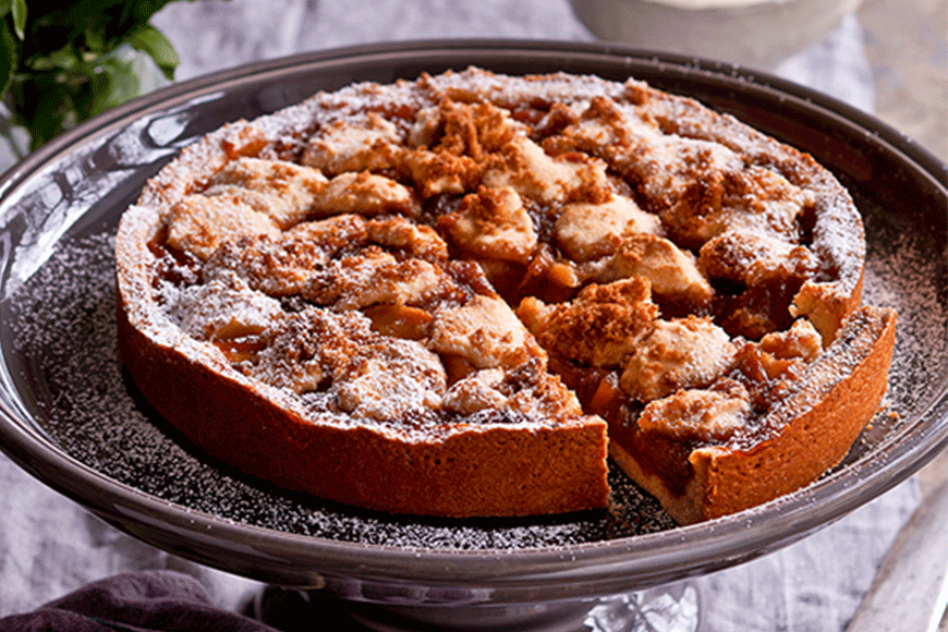 Instead of being flaky, this pie crumbles, just like a true apple and rhubarb pie should. Serve with ice cream for the ultimate pie experience.<br><br><a rel="nofollow" href="https://au.lifestyle.yahoo.com/better-homes-gardens/recipes/r/18095956/apple-and-rhubarb-pie-recipe/" data-ylk="slk:Apple and rhubarb pie recipe;elm:context_link;itc:0;sec:content-canvas" class="link ">Apple and rhubarb pie recipe</a>.