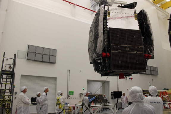 The SES-8 telecommunications satellite is an Orbital Sciences GEOStar-2 spacecraft that will provide communications coverage of the South Asia and Asia Pacific regions. This hybrid Ku- and Ka-band spacecraft weighs 6,918 lbs. (3,138 kg.) at lau