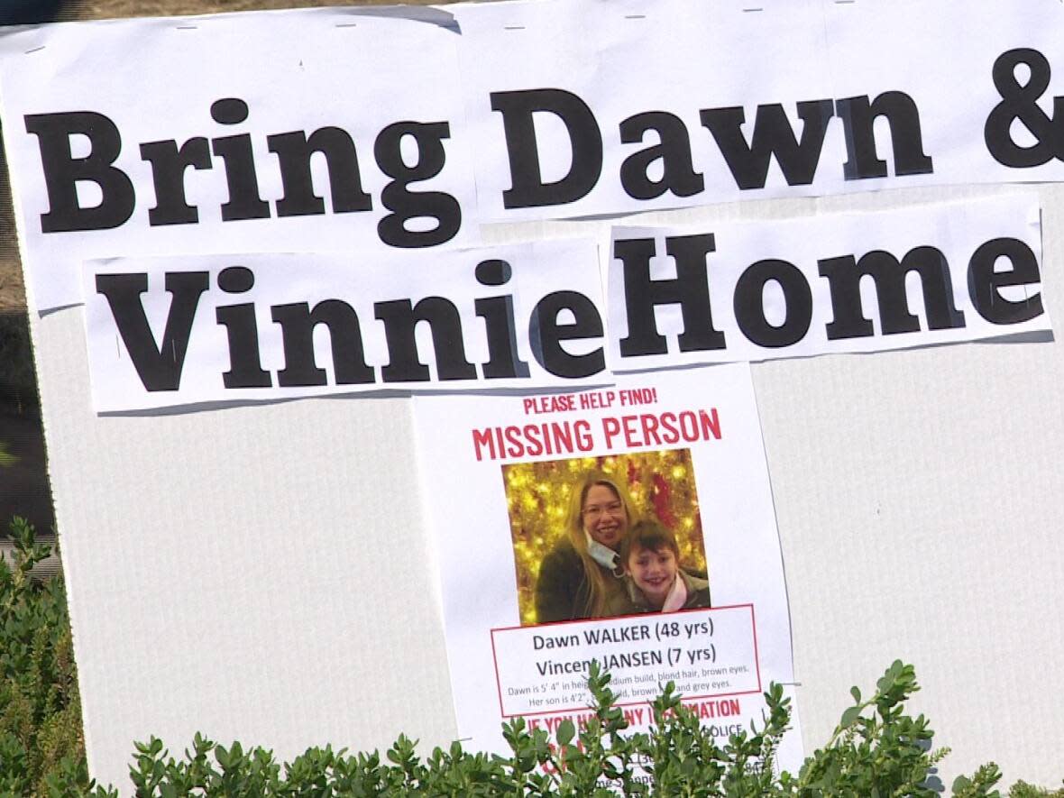 Dawn Walker 48, and her seven-year-old son, Vinnie Jansen, were found in the United States on Friday morning.  (CBC - image credit)