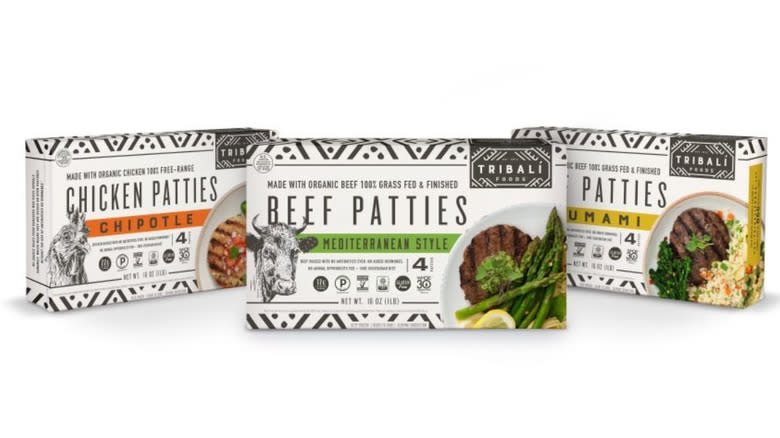 TRIBALI Foods Organic, 100% Grass-Fed Beef Patties