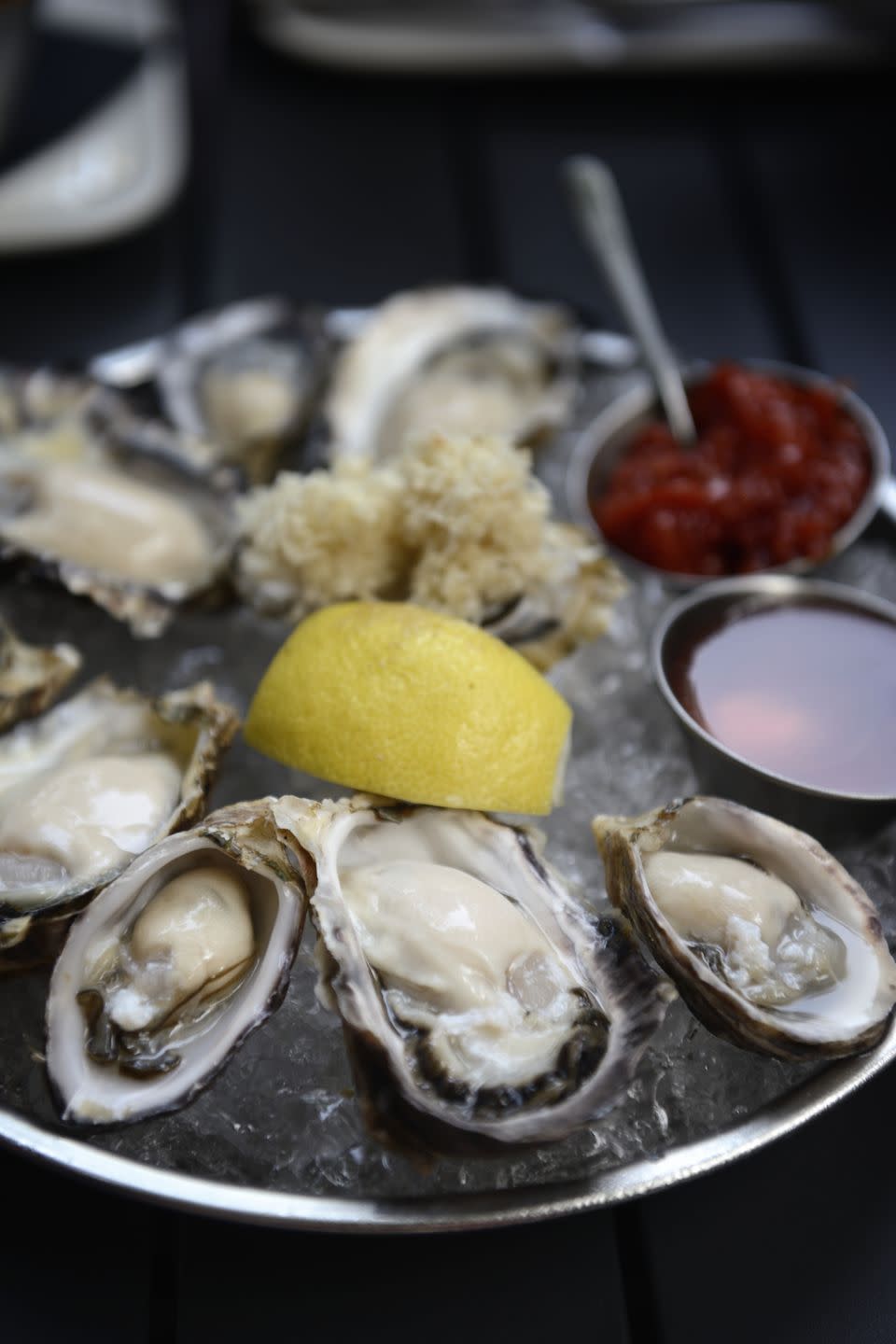 <p>People may know oysters for their <a href="https://www.redbookmag.com/body/healthy-eating/g3697/foods-to-boost-sex-drive/" rel="nofollow noopener" target="_blank" data-ylk="slk:aphrodisiac properties;elm:context_link;itc:0;sec:content-canvas" class="link ">aphrodisiac properties</a>, but that's not the only health benefit hiding within these beauties: The seafood delicacy also happens to be crazy-low in calories (there are only about 41 calories in each) and very <a href="https://www.redbookmag.com/body/healthy-eating/g3262/high-protein-foods/" rel="nofollow noopener" target="_blank" data-ylk="slk:high in protein;elm:context_link;itc:0;sec:content-canvas" class="link ">high in protein</a>. An old adage <a href="https://www.acsh.org/news/2016/12/28/true-or-false-only-eat-oysters-months-end-r-10651" rel="nofollow noopener" target="_blank" data-ylk="slk:also says;elm:context_link;itc:0;sec:content-canvas" class="link ">also says</a> that oysters should be eaten in months that end in "R," so fall is the perfect time to fill your plate. </p>