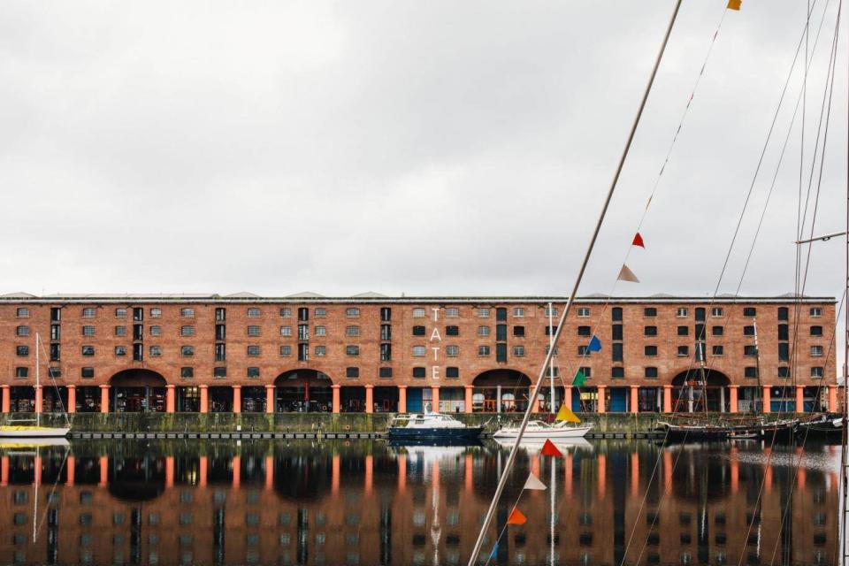 Views of Tate Liverpool along the River Mersey