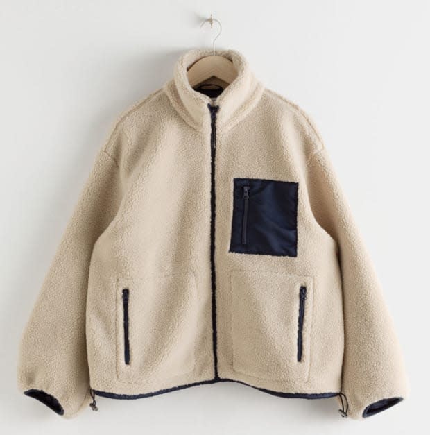 & Other Stories Relaxed Utility Fleece Jacket, $149, <a href="https://rstyle.me/+tXLwodNAqVEcDWIcwera4Q" rel="nofollow noopener" target="_blank" data-ylk="slk:available here;elm:context_link;itc:0;sec:content-canvas" class="link ">available here</a>. 