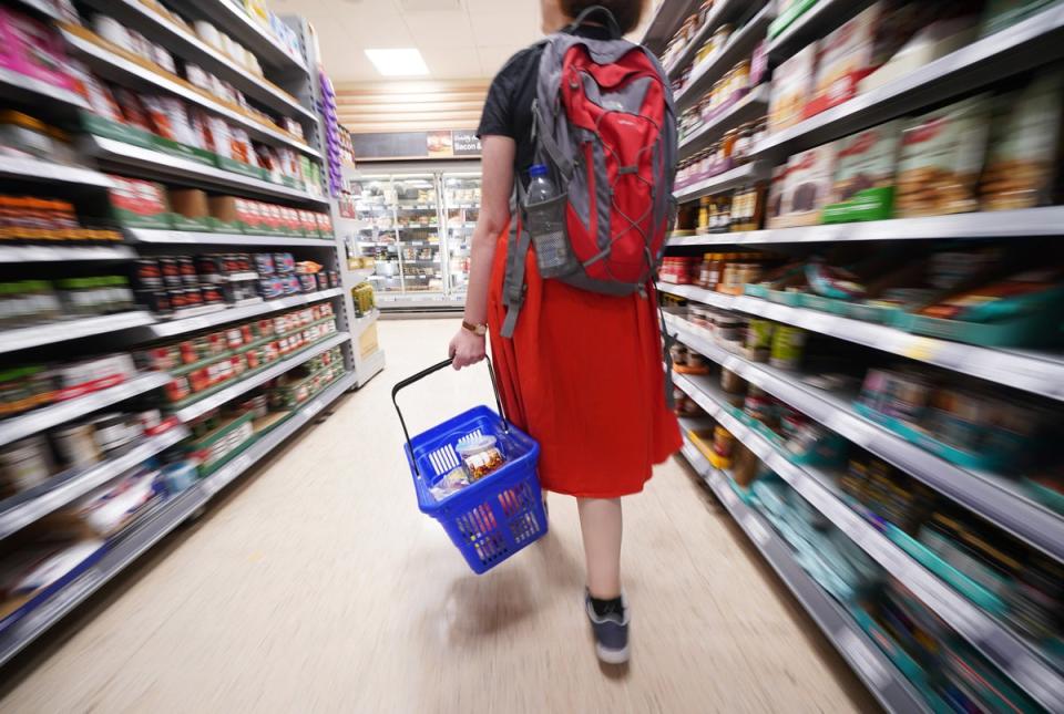 A Tesco shopper (PA)