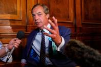 Nigel Farage, Jeremy Corbyn and other party leaders have their say as European election results roll in