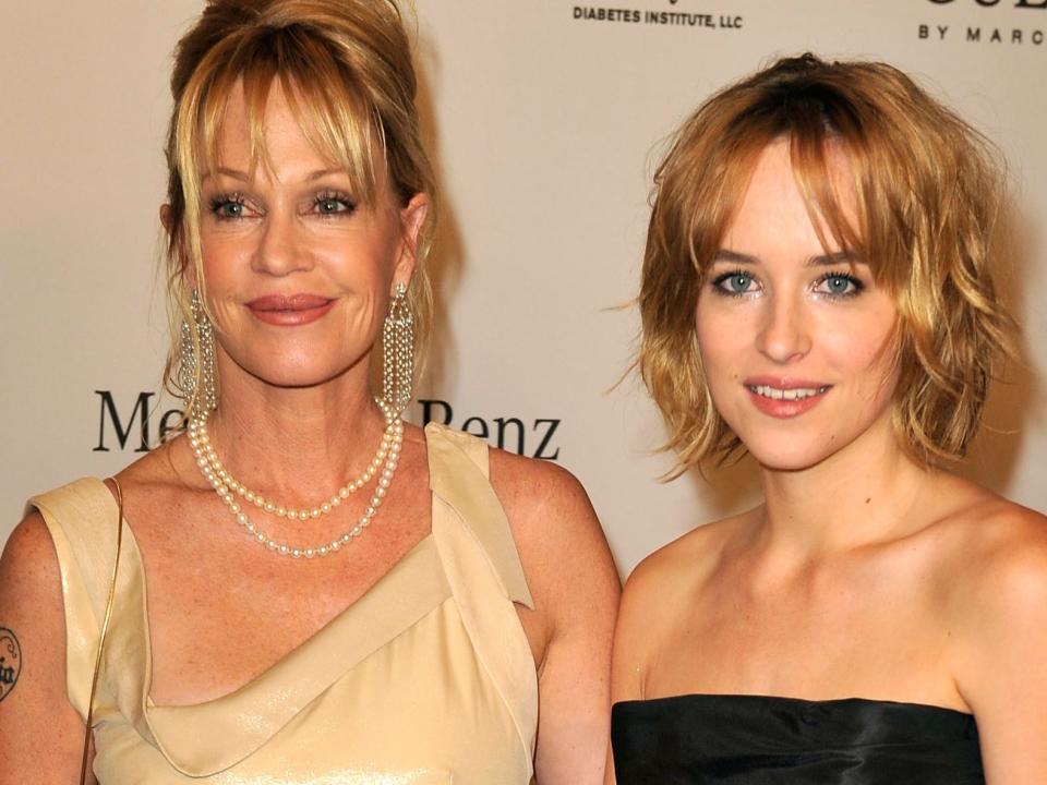 Dakota Johnson and Melanie Griffith at the  30th Anniversary Carousel Of Hope Ball October 2008