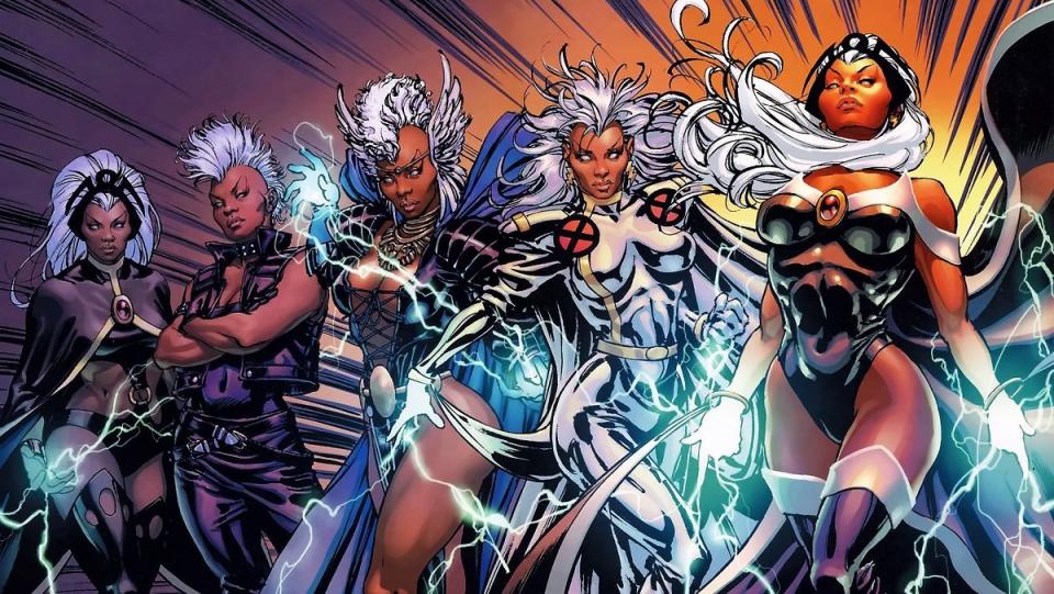 The many costumes of the X-Men's Storm.