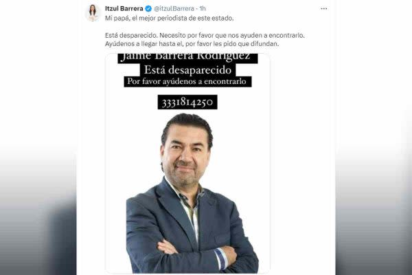 Búsqueda del periodista Jaime Barrera