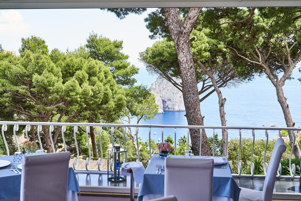 Il Geranio restaurant, Capri