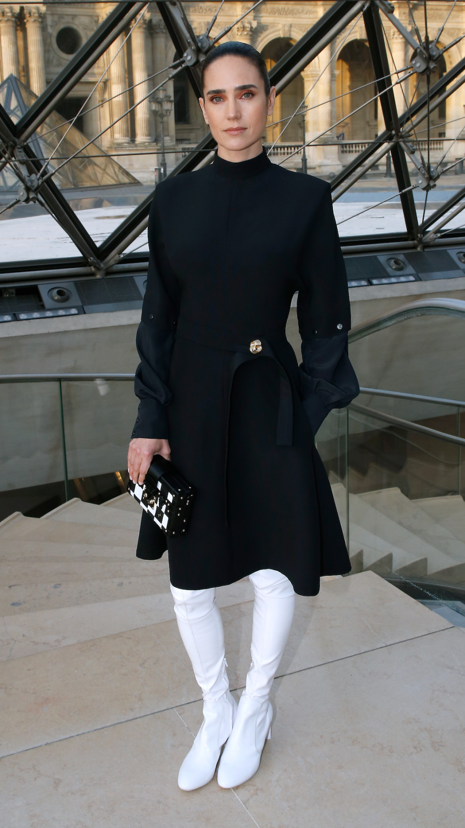 Jennifer Connelly attends the Louis Vuitton show as part of the Paris Fashion Week Womenswear Fall/Winter 2017/2018 on March 7, 2017 in Paris, France