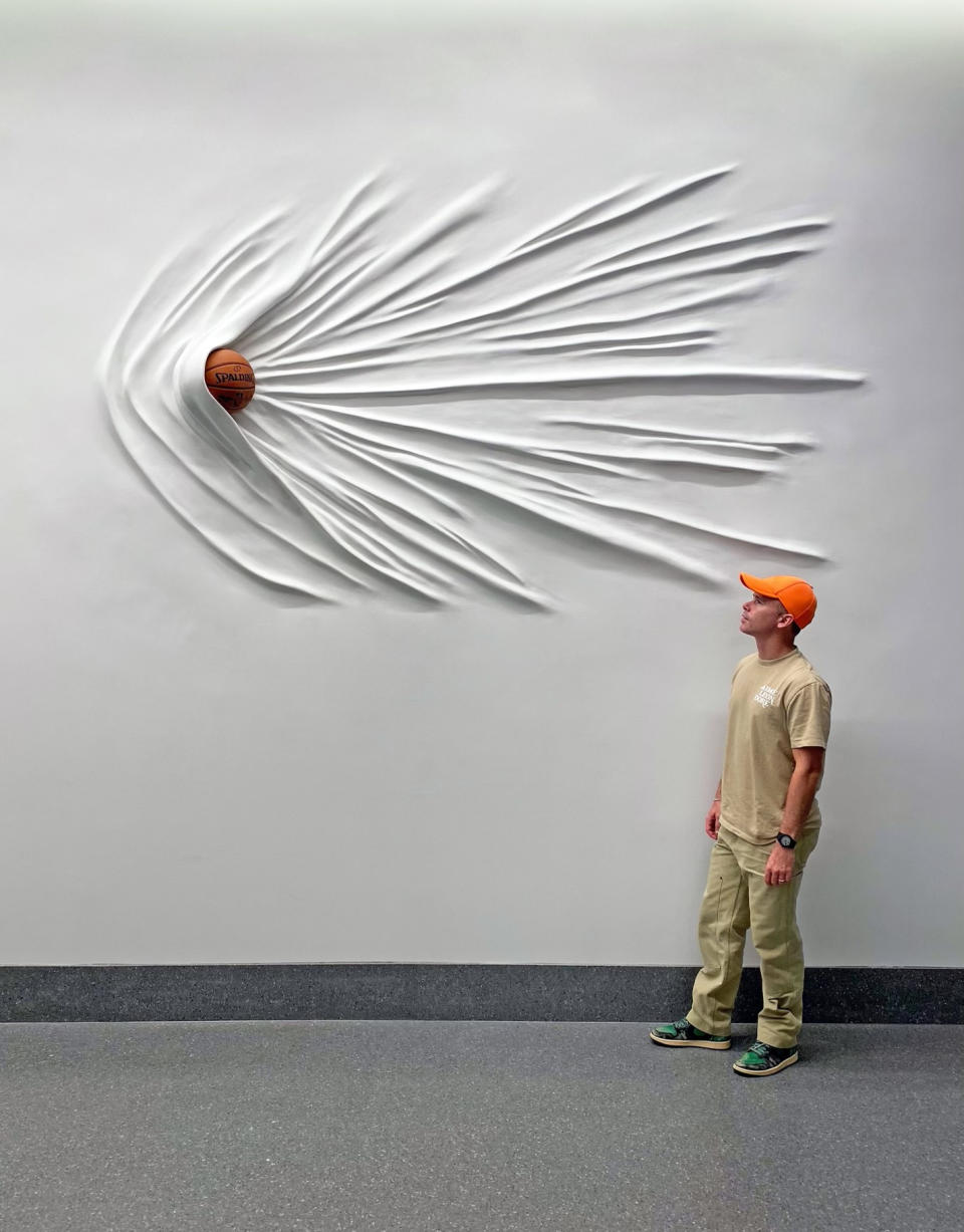 daniel arsham moving basketball