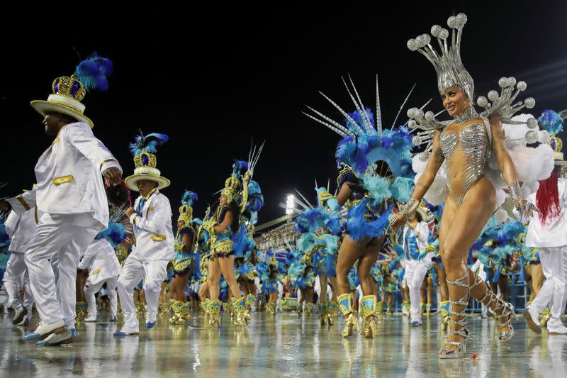 FILE PHOTO: Carnival parade at the Sambadrome in Rio de Janeiro