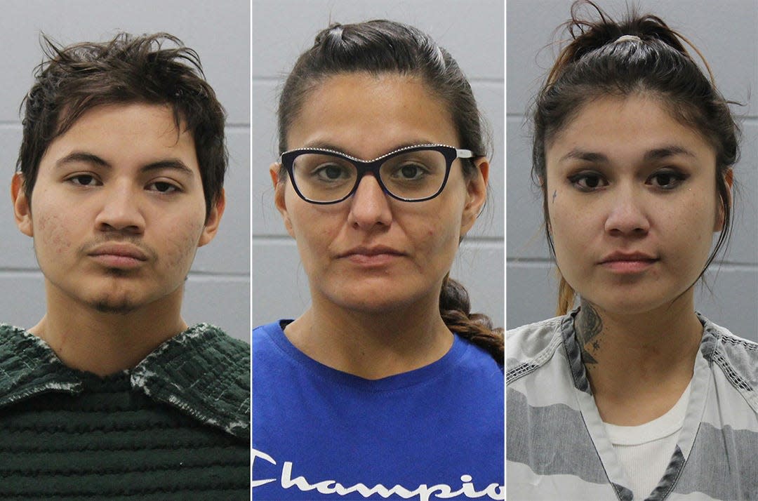 From left, Josue Hernandez, Susan Sanchez and Crystal Mousseau.