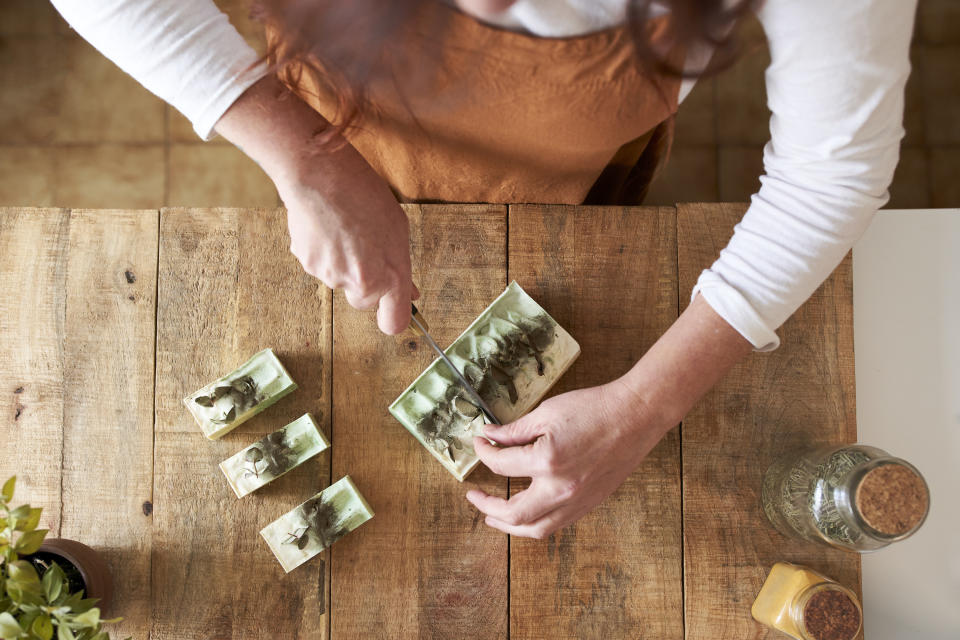 making soap at home