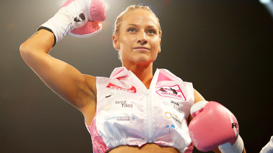 Ebanie Bridges, pictured here before her bout with Mahiecka Pareno in 2019.