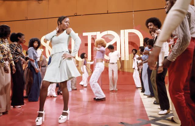 <p>Soul Train/Getty</p> 'Soul Train' dancers