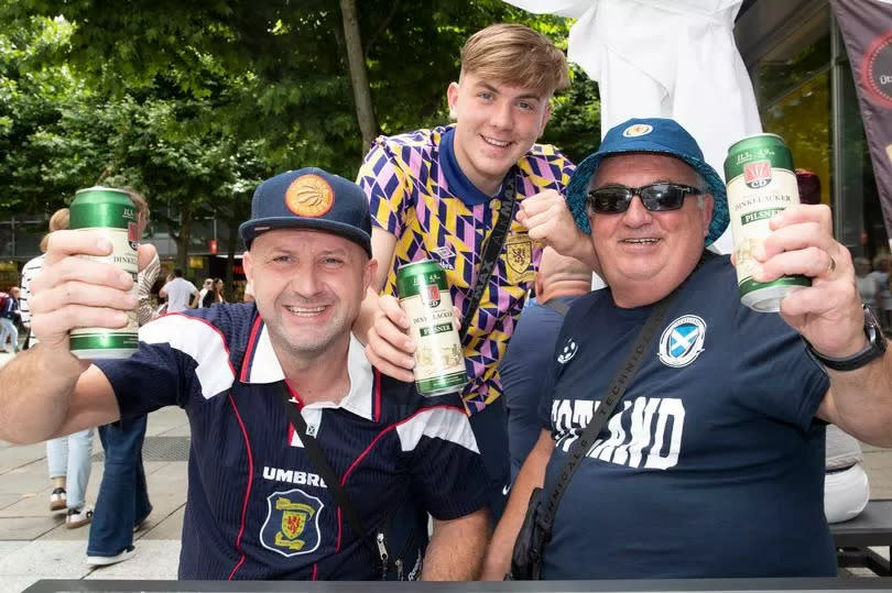 James Hutchison from Glasgow with son Alfie and grandpa Frank Joyce