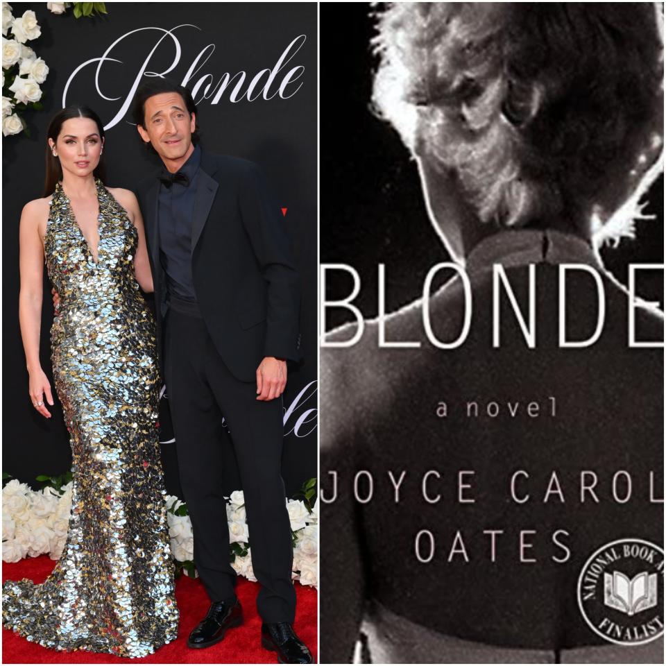 "Blonde" stars Ana de Armas and Adrien Brody at the September 2022 premiere