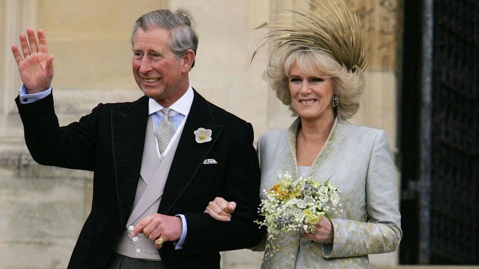 Charles and Camilla at Windsor following their wedding