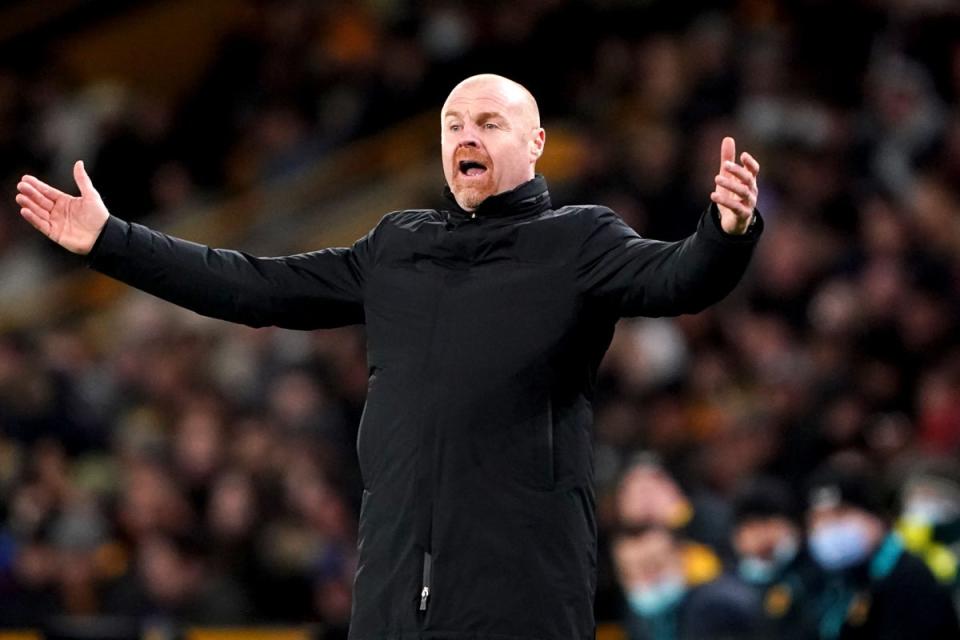 Former Burnley manager Sean Dyche (pictured) is set to be appointed as Frank Lampard’s successor at Everton (Zac Goodwin/PA) (PA Archive)