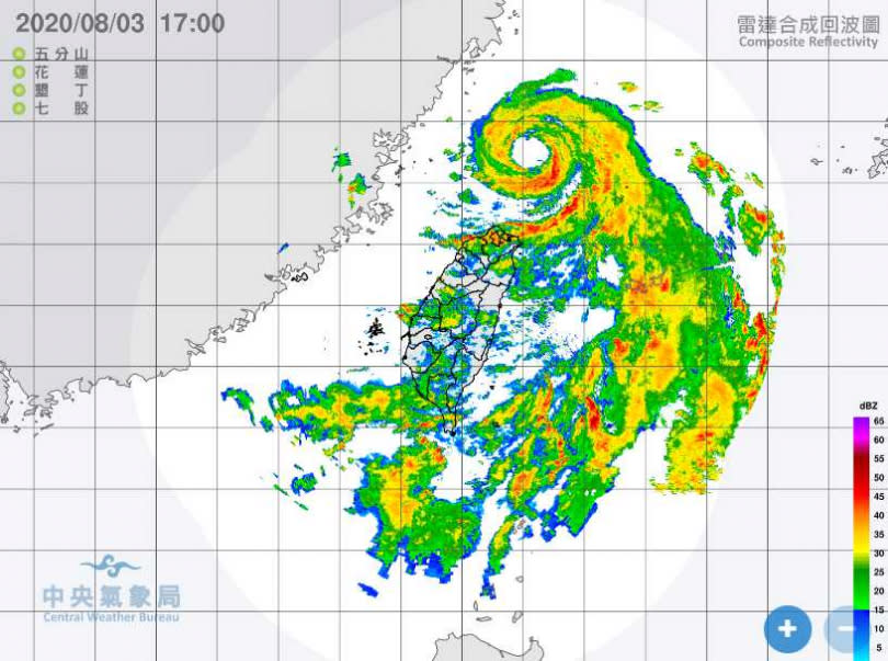 北台灣目前持續受到外圍環流影響。
