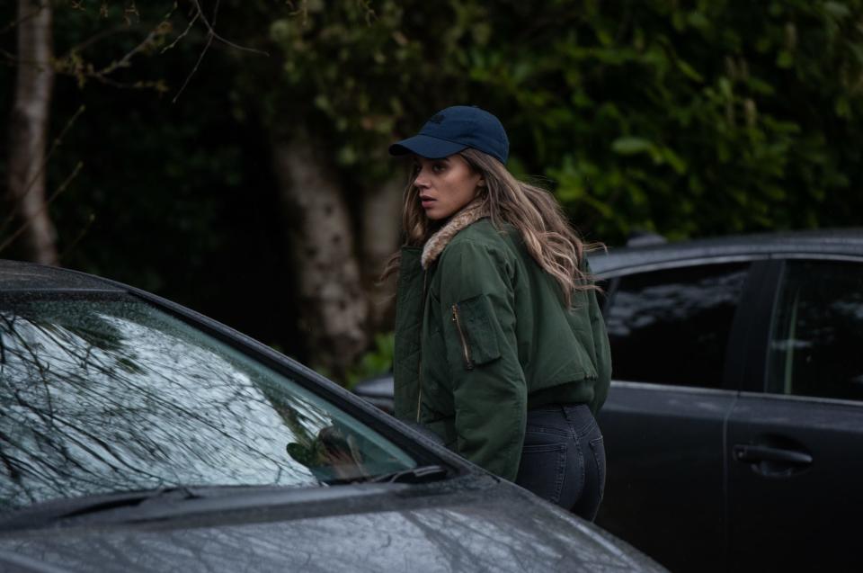 Hannah John-Kamen as the Stranger in "The Stranger."