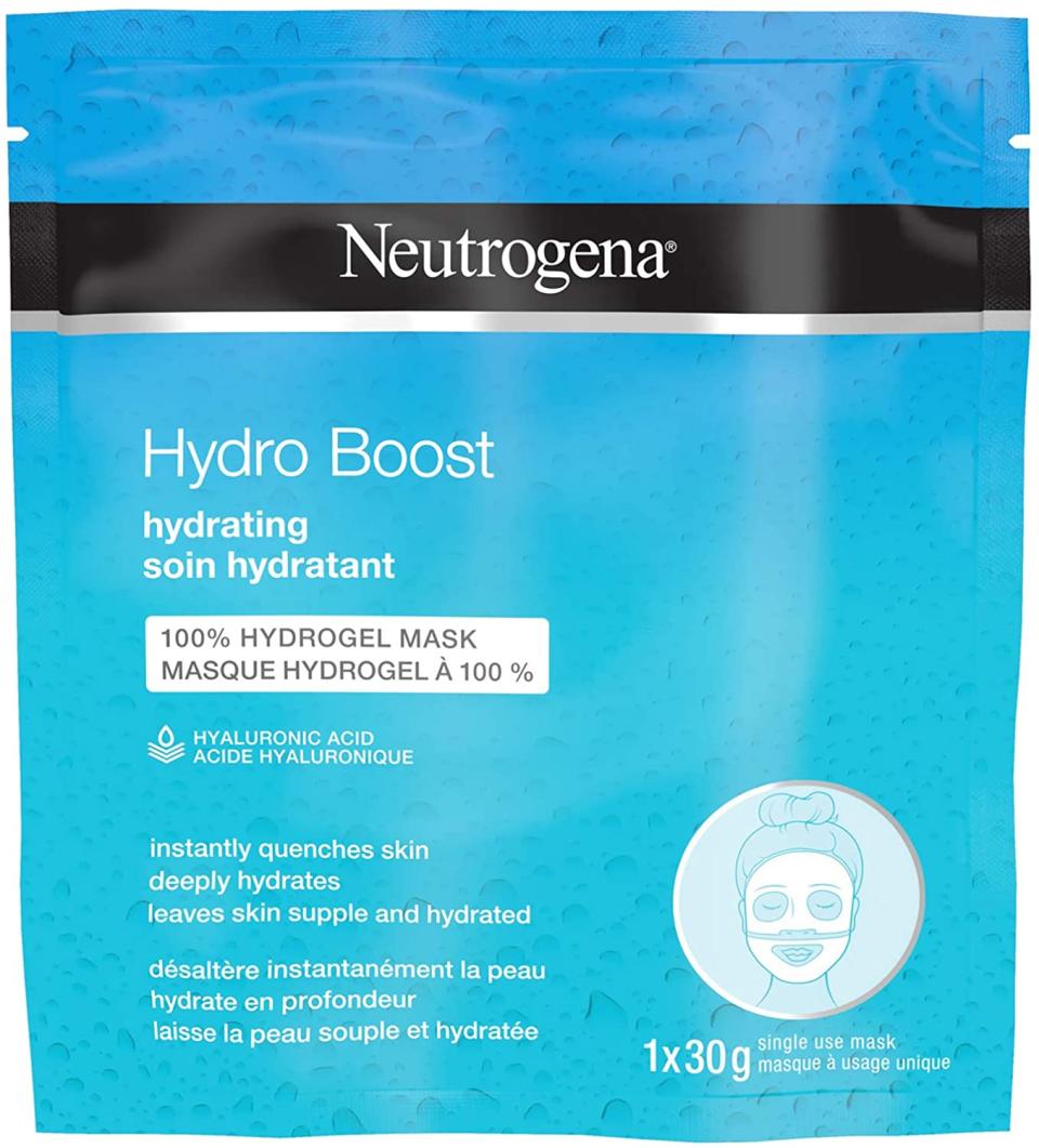 Neutrogena Hydro Boost Hydrating Face Sheet Mask. Image via Amazon.