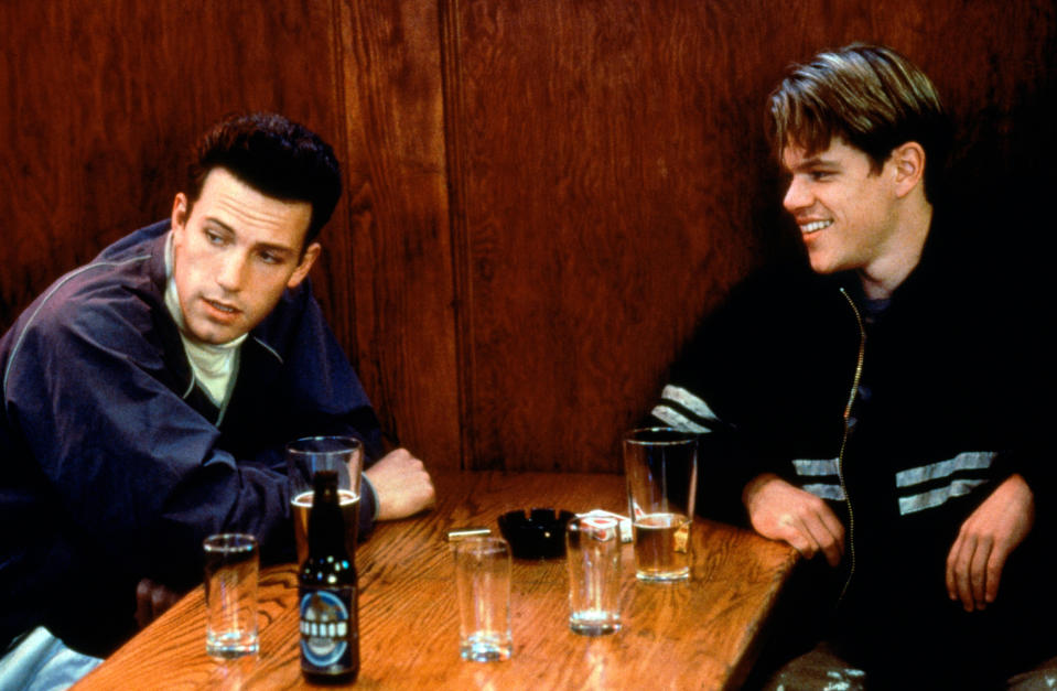 Prod DB A(C) Miramax Films / DRWILL HUNTING (GOOD WILL HUNTING) de Gus Van Sant 1997 USAavec Ben Affleck et Matt Damonbar, cafe, (Alamy Stock Photo)