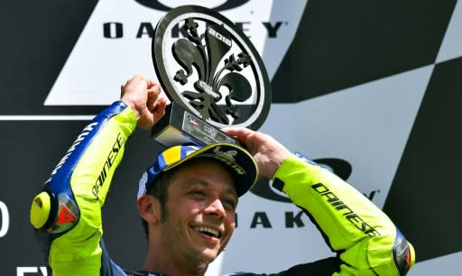 Rossi collected his third podium finish of the season in Italy