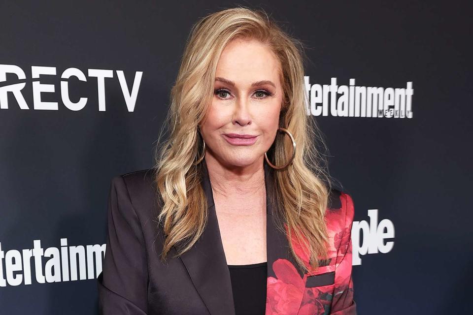 <p>John Salangsang/Shutterstock for Dotdash Meredith</p> Kathy Hilton at the DirecTV x PEOPLE EW Reality TV Party