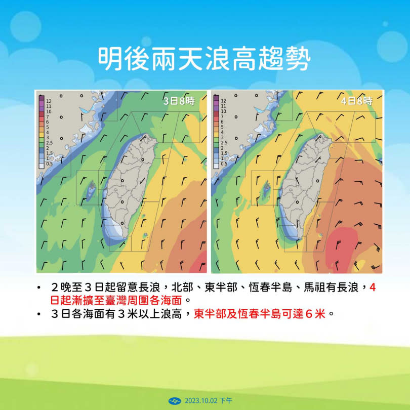 未來天氣趨勢。（圖／氣象署）