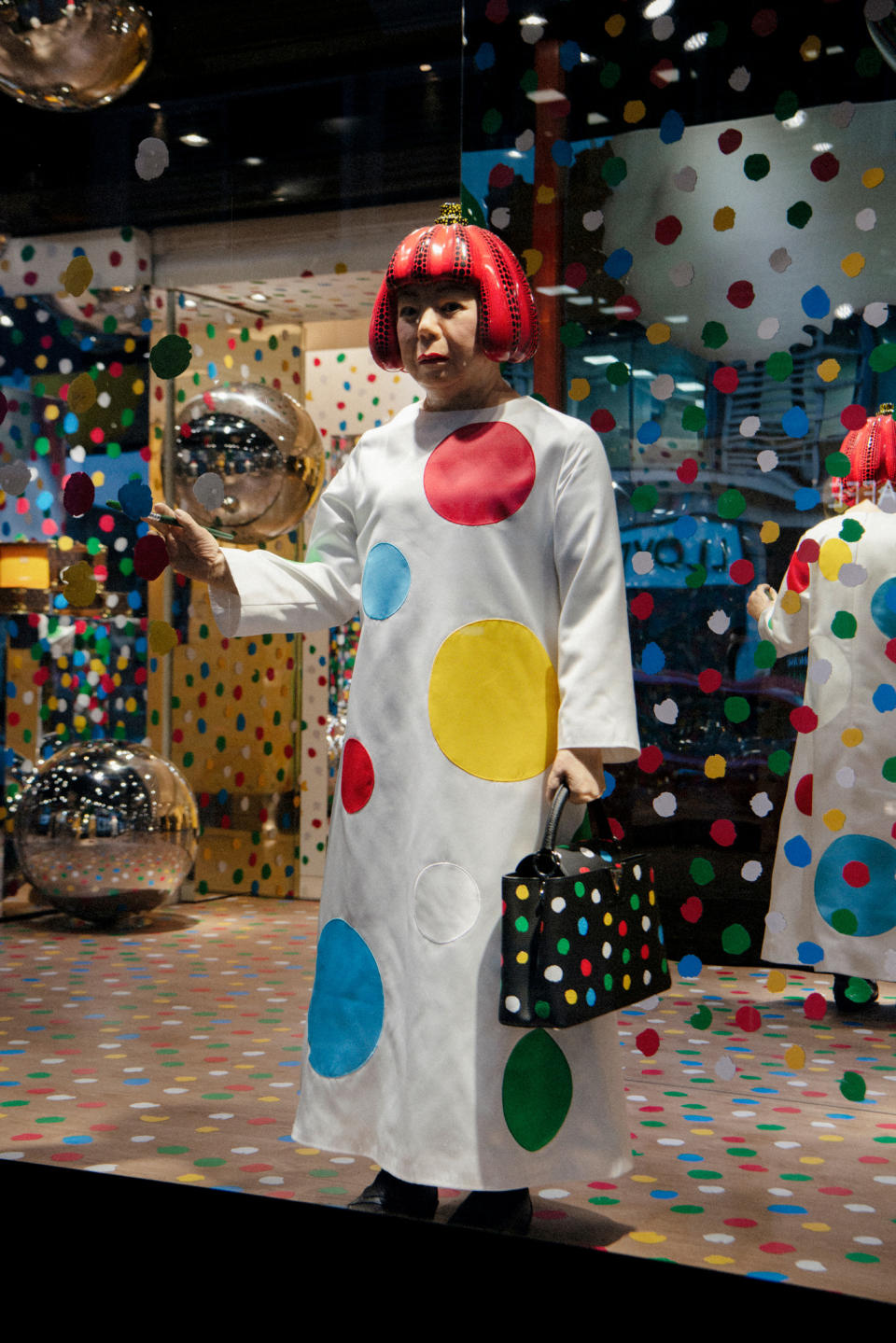 Yayoi Kusama x Louis Vuitton exhibition at Harrods.