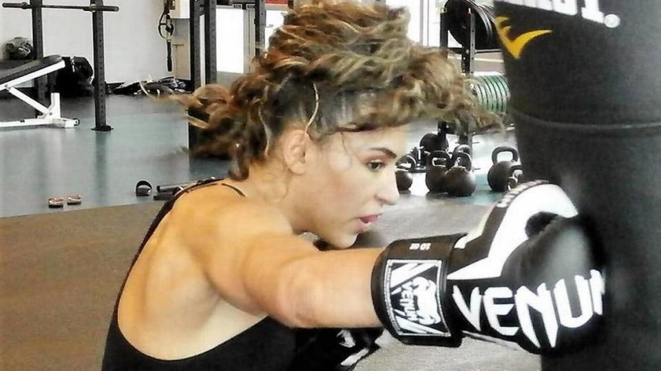 WWE’s newest signee Valerie Loureda of Miami training in MMA at the prestigious American Top Team in (South Florida) Coconut Creek.