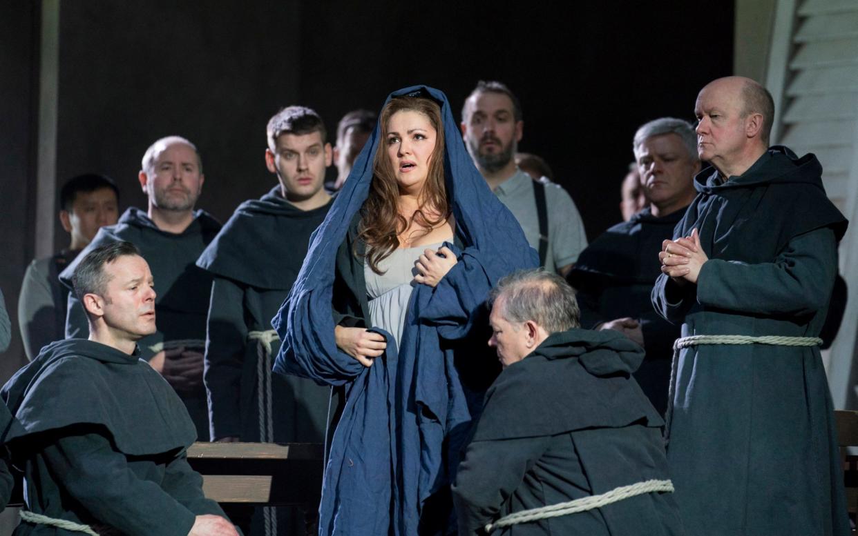 Anna Netrebko, who starred in La forza del destino at the Royal Opera House in 2019, returns in 2021 to lead Tosca - Alastair Muir