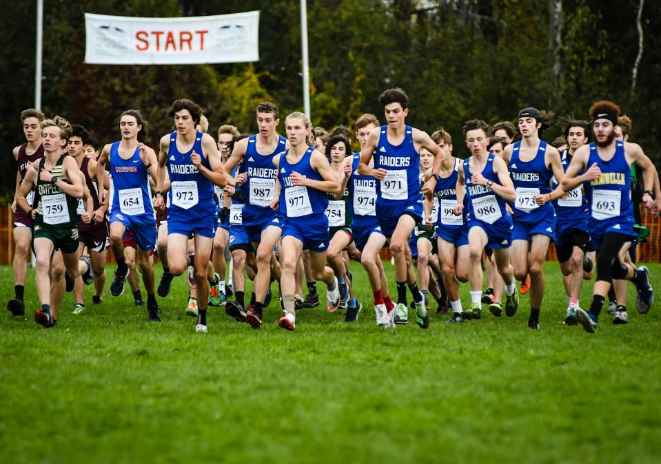 New England crosscountry running championships U32 boys claim team