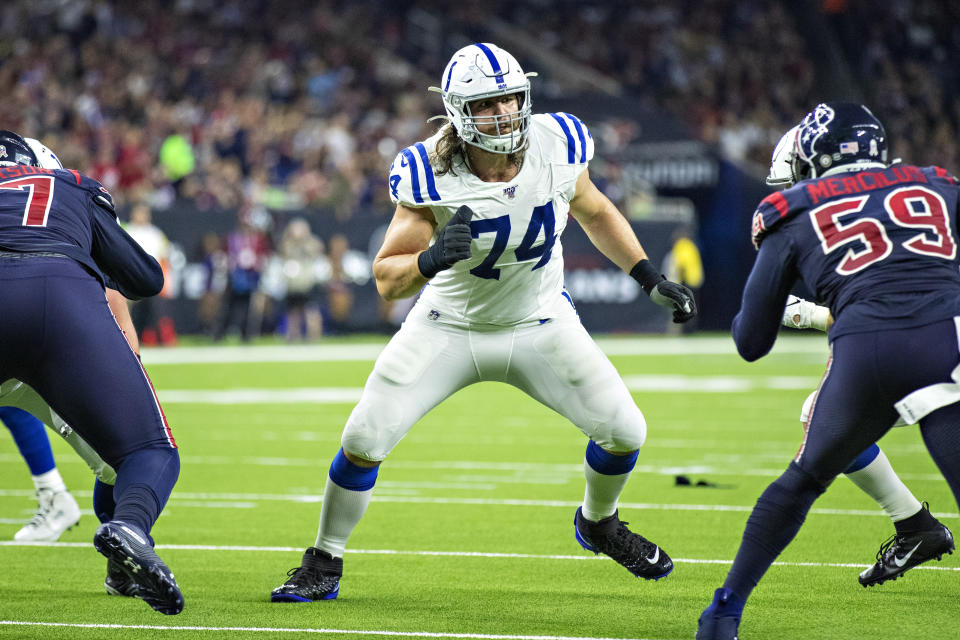 Anthony Castonzo will be staying in Indianapolis. (Photo by Wesley Hitt/Getty Images)