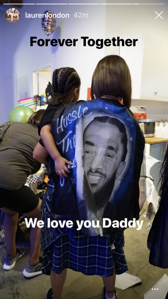 Lauren London says the son she shares with late rapper Nipsey Hussle is everything they prayed for and more.