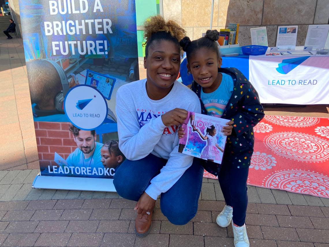 Crystal Everett, author of “Mari and Mommy Move It,” with her 5-year-old daughter, Mari.