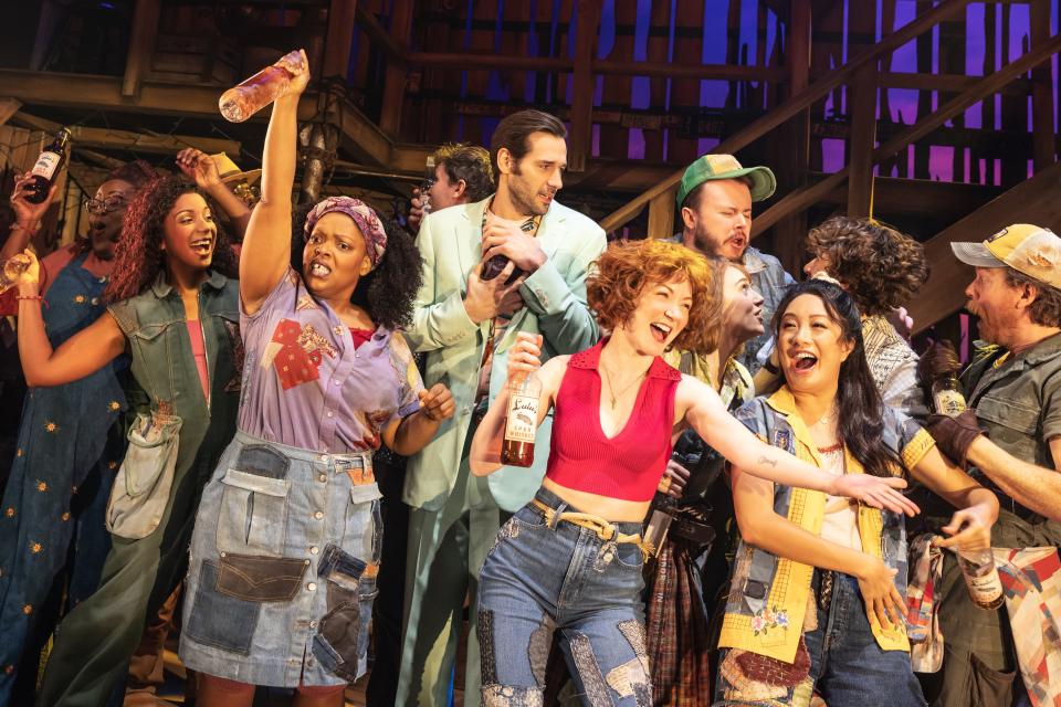 The ensemble of the new Broadway musical 'Shucked,' which opened April 4.