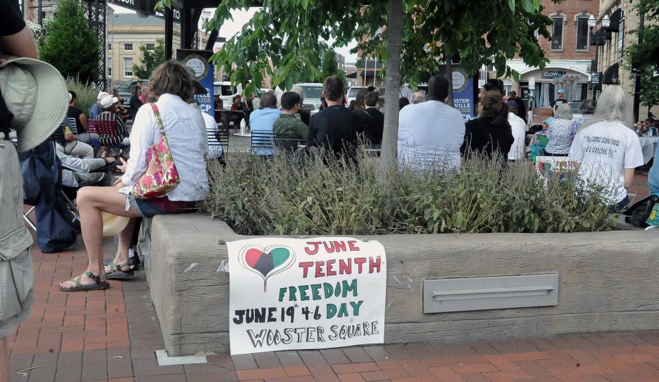 The Wayne County Juneteenth program was held on Wooster's public square in 2020.